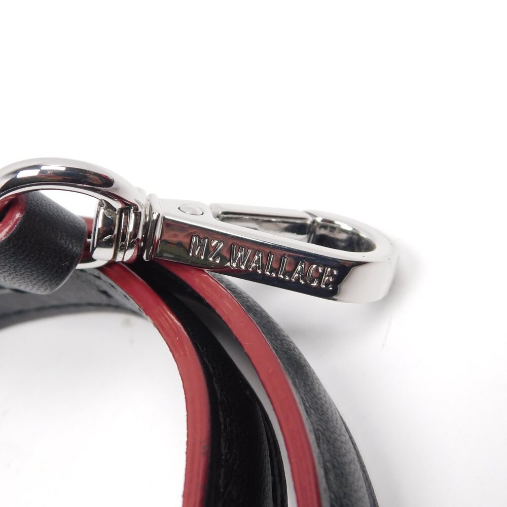 MZ WALLACE Leather Replacement Purse Strap Silver Hardware - Picture 3 of 3